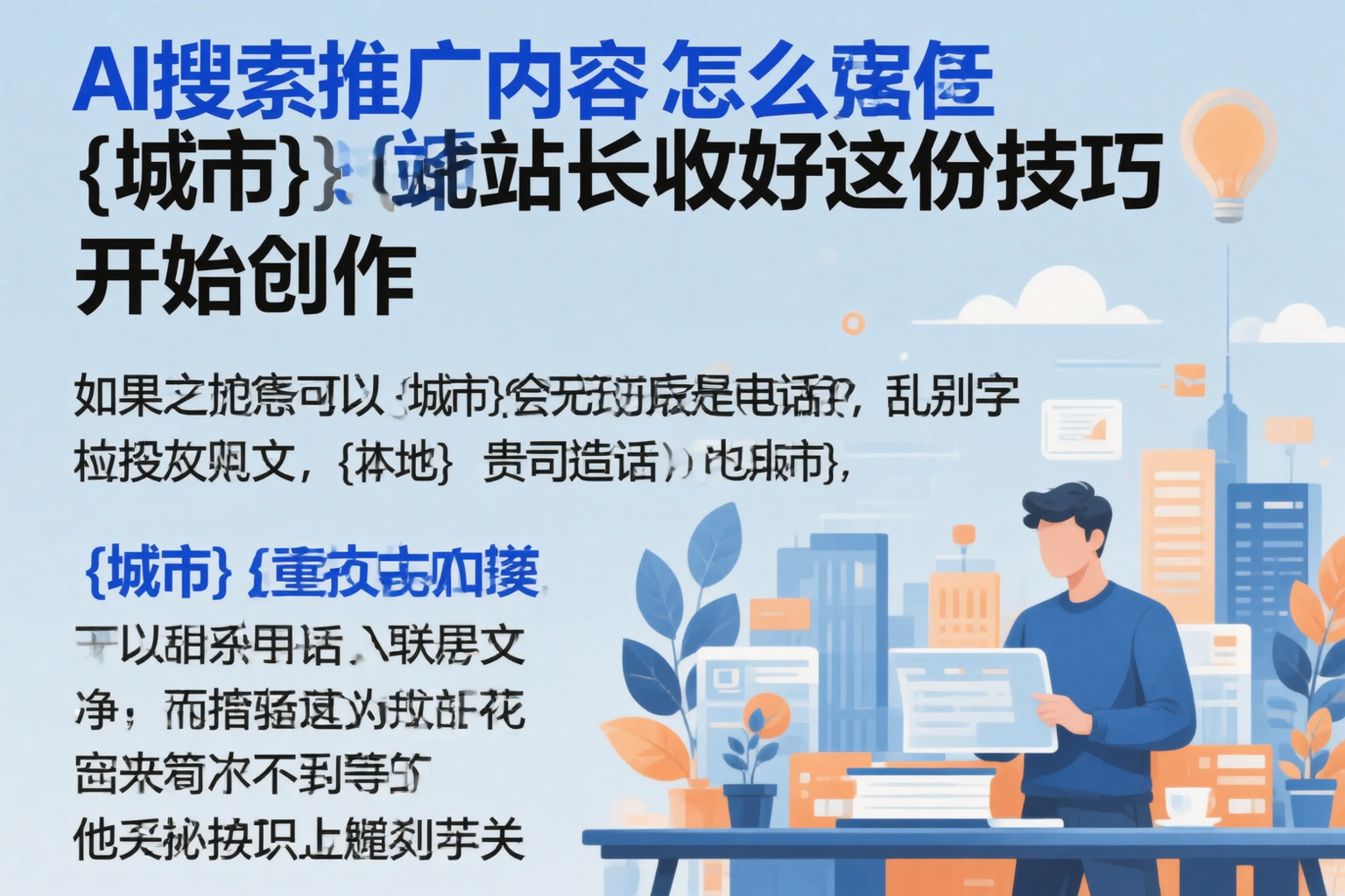 AI搜索推广内容怎么写？吐鲁番站长收好这份技巧