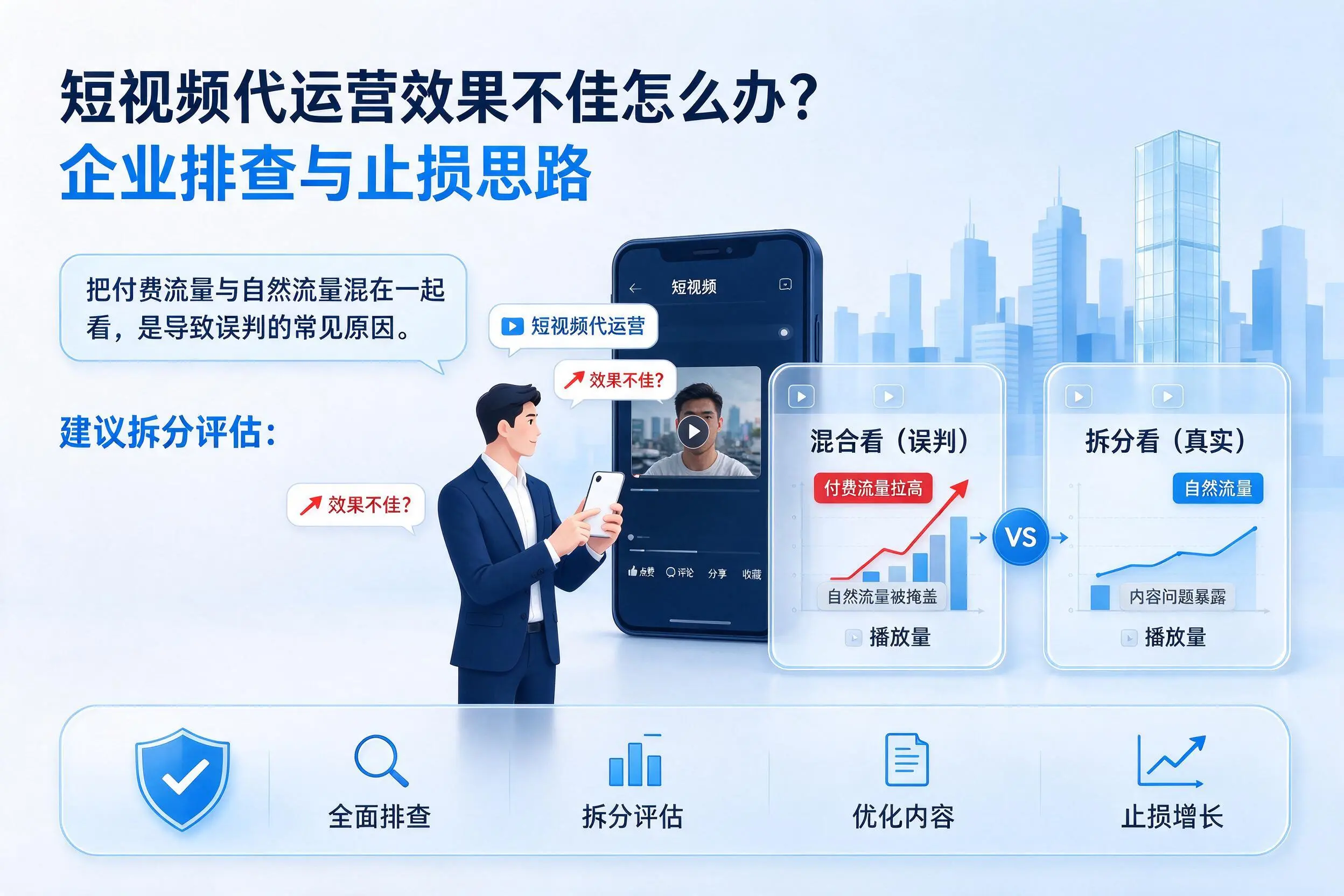 短视频代运营效果不佳怎么办？吐鲁番企业排查与止损思路