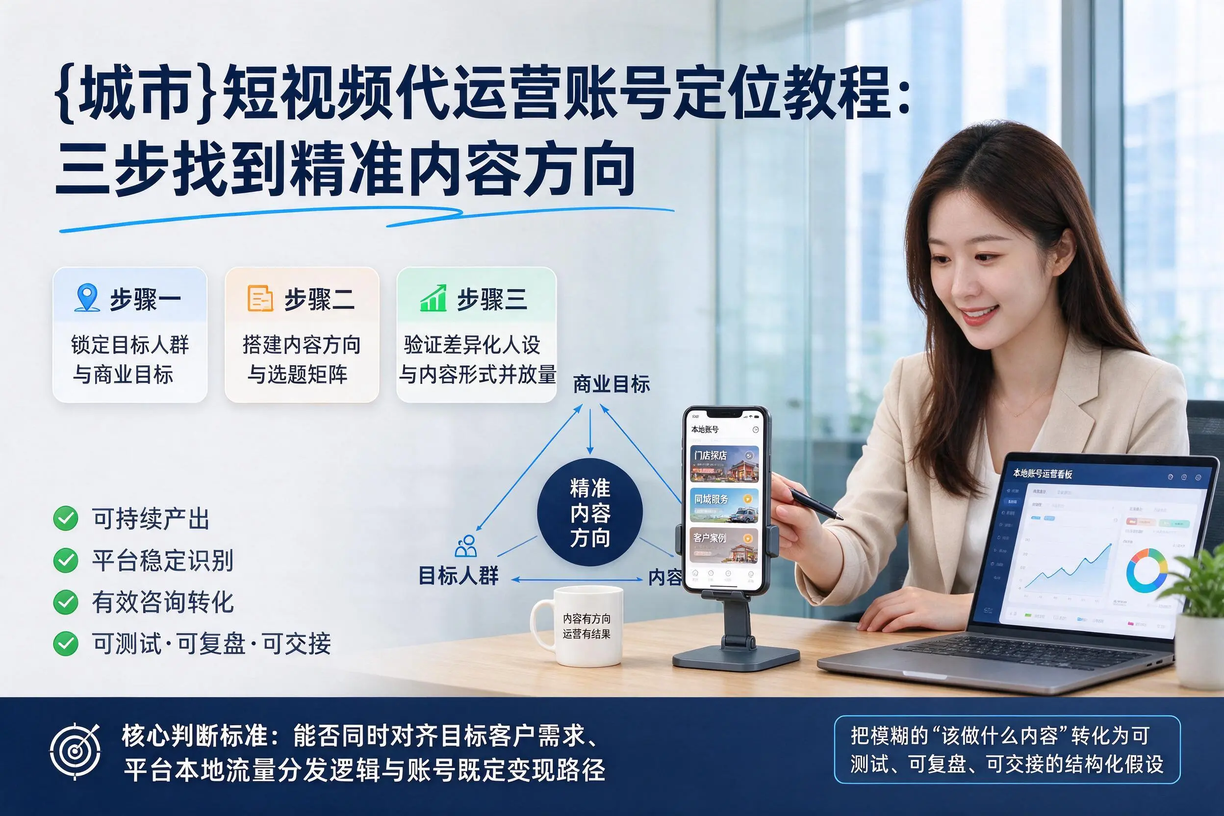 吐鲁番短视频代运营账号定位教程：三步找到精准内容方向