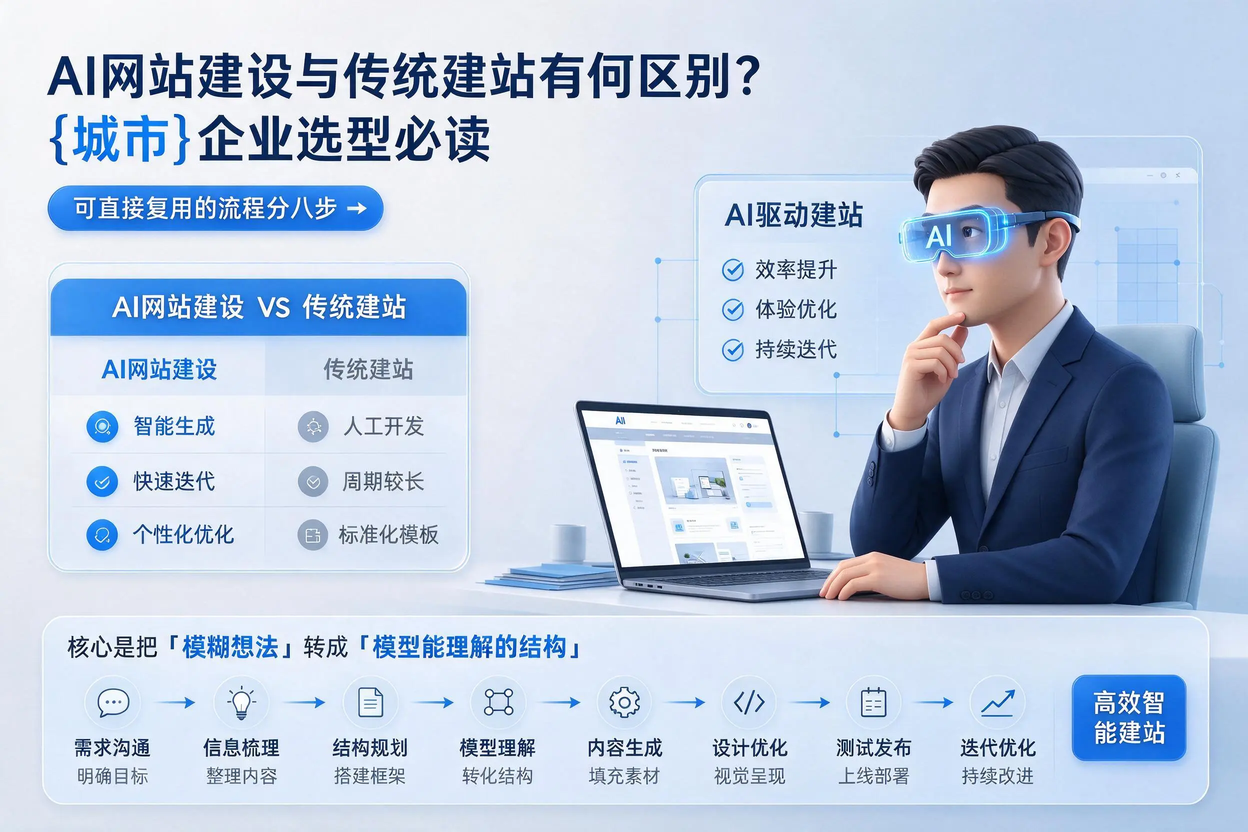 AI网站建设与传统建站有何区别？吐鲁番企业选型必读