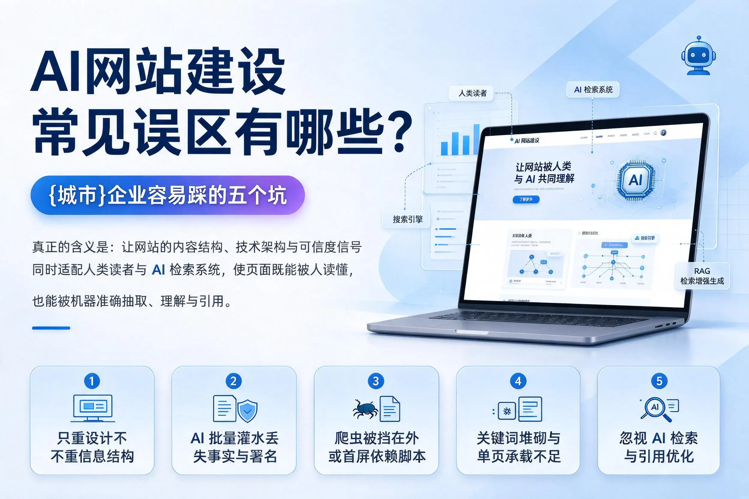 AI网站建设常见误区有哪些？吐鲁番企业容易踩的五个坑