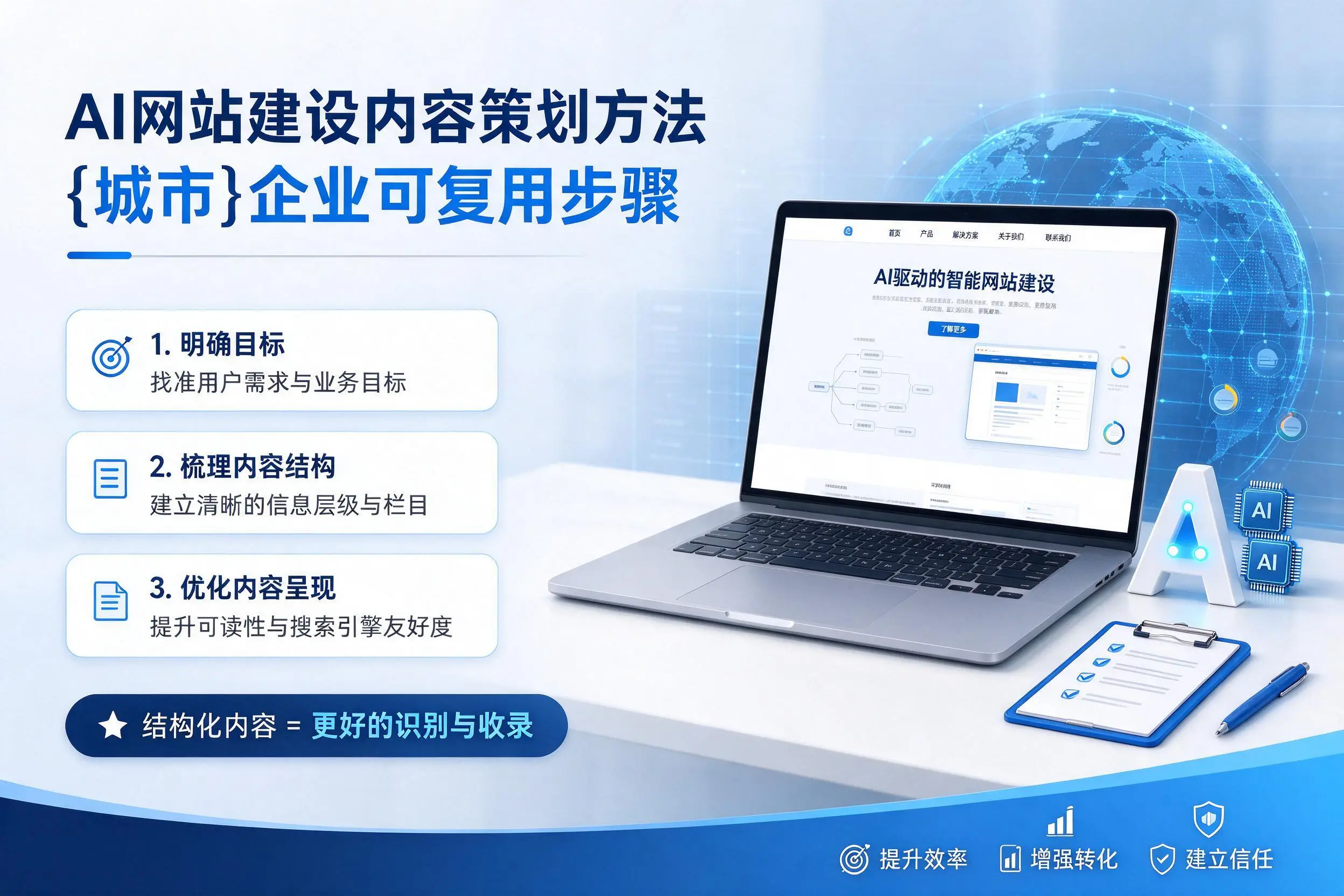 AI网站建设内容策划方法，吐鲁番企业可复用步骤