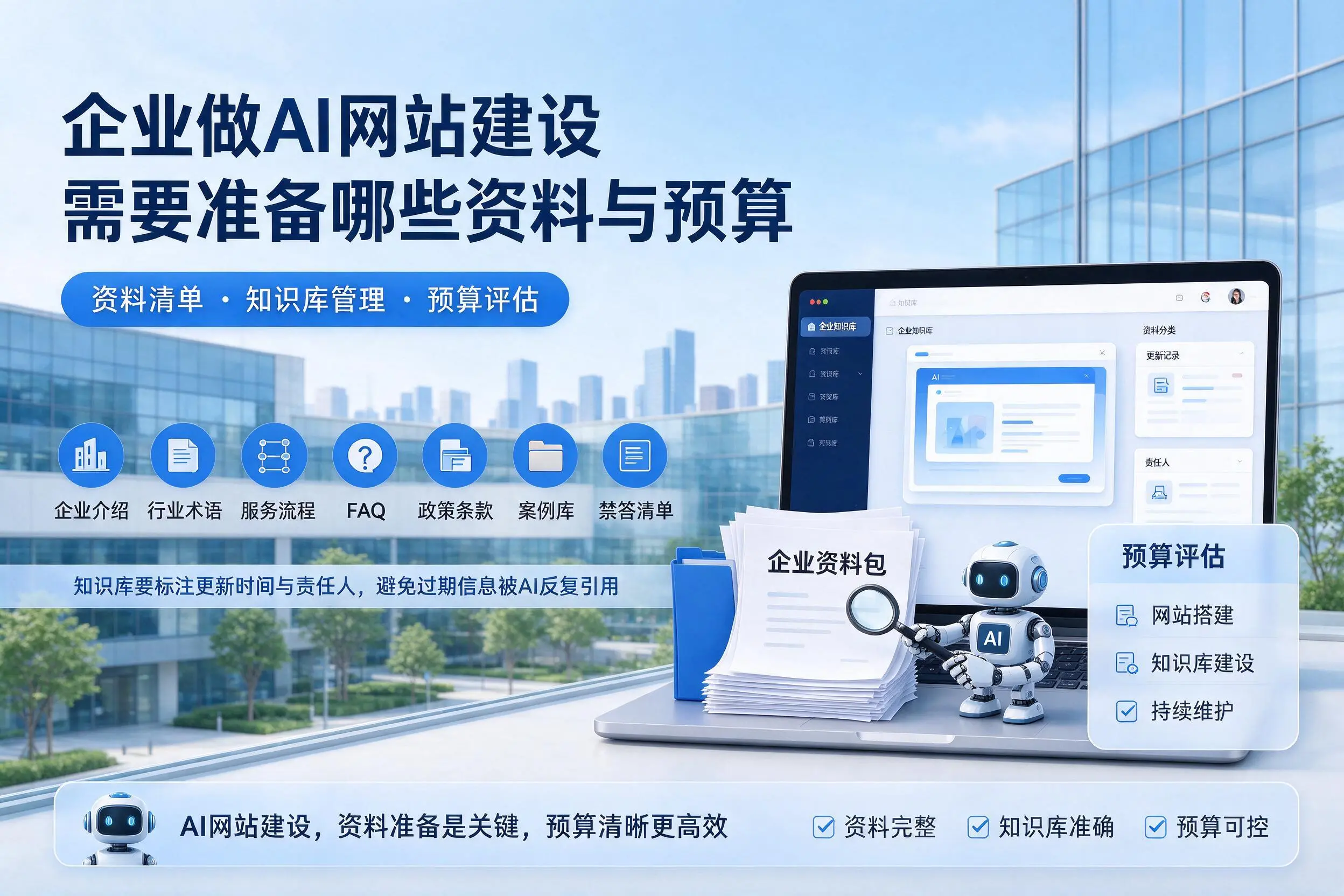 吐鲁番企业做AI网站建设需要准备哪些资料与预算