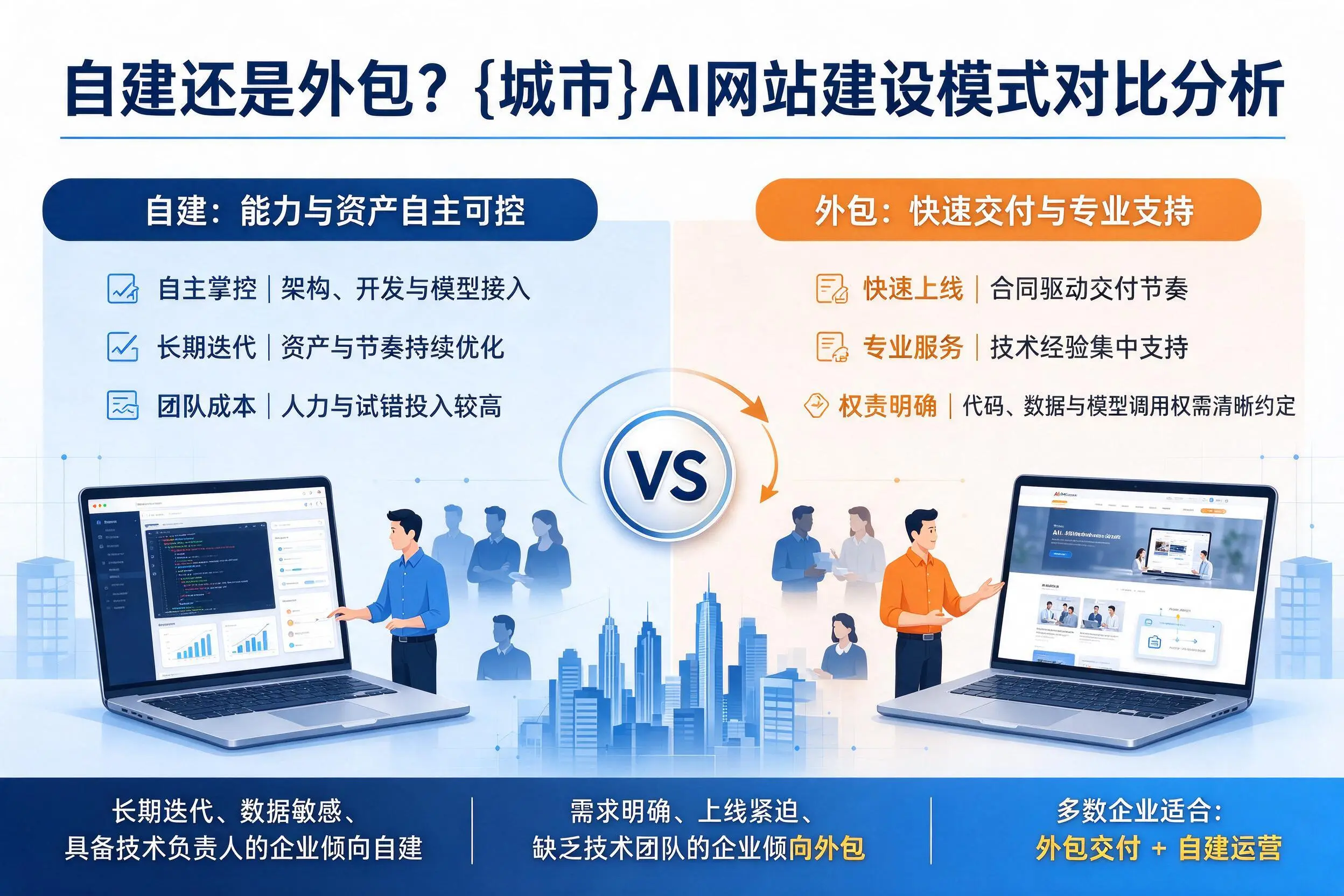 自建还是外包?吐鲁番AI网站建设模式对比分析